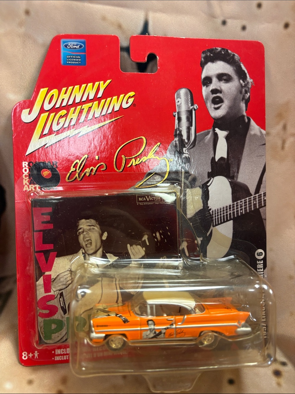 Elvis Presley Orange Die-Cast 1957 Chevrolet Bel Air Car